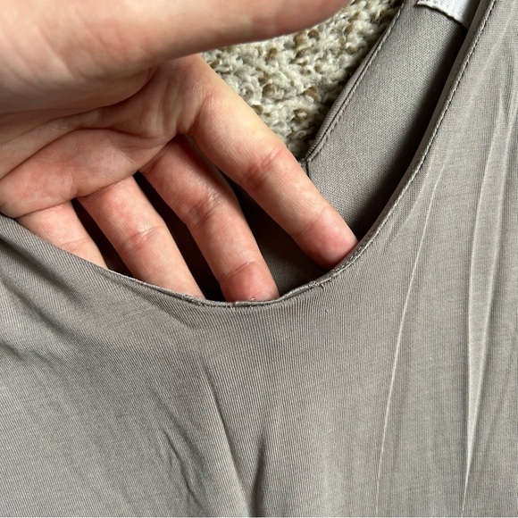 🦋 Sienna Sky Cream Tan Beige Sleeveless Jumper Stretch Large - Picture 10 of 10